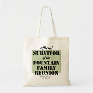 Official Family Reunion Survivor - Wyoming Green Tote Bag