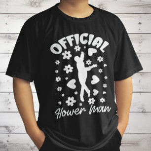 Official Flower Man Dancing Funny Wedding & bridal T-Shirt