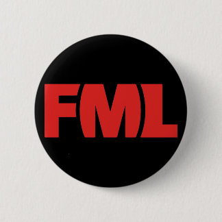 Official FML Badge: FML Red/Black 2 Inch Round Button