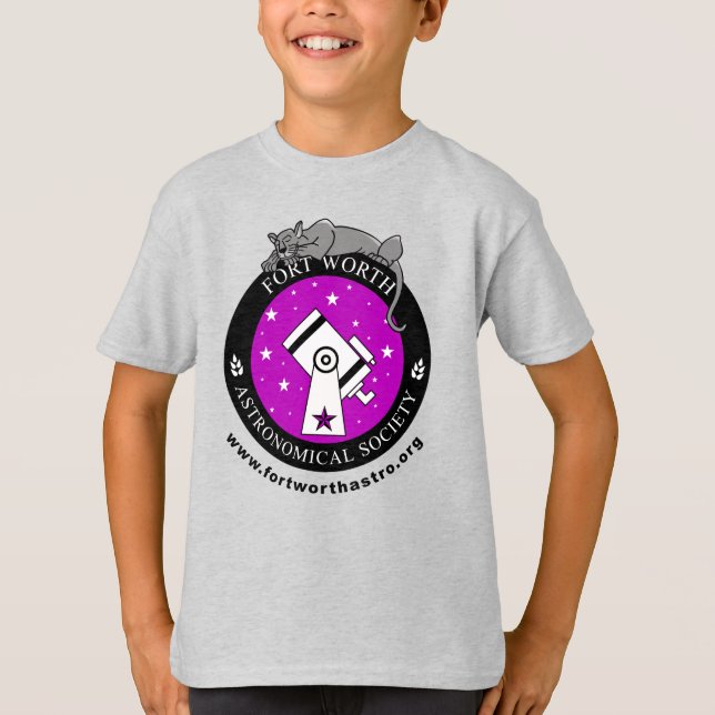 Official FWAS Logo Kids Ash T-Shirt (Front)