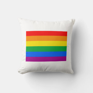 OFFICIAL GAY PRIDE FLAG THROW PILLOW