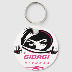 Official GIDAGI Fitness Logo Keychain
