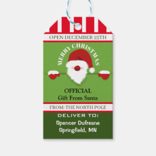 Official Gift From Santa Personalized Tags