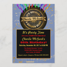 OFFICIAL Golden Oldie Party Invitation