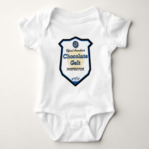 Official Hanukkah Chocolate Gelt Inspector Baby Bodysuit
