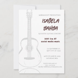 Official invitation to attend the special concert
