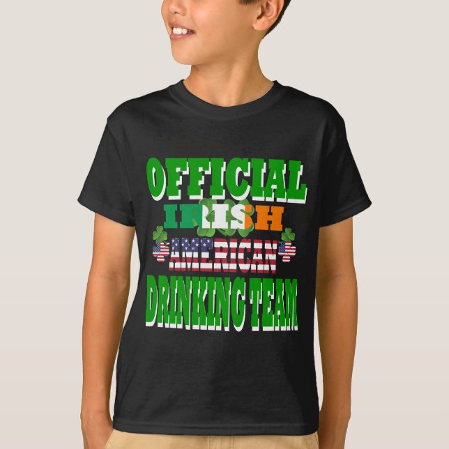 Official Irish American drinking team T-Shirt (Front)