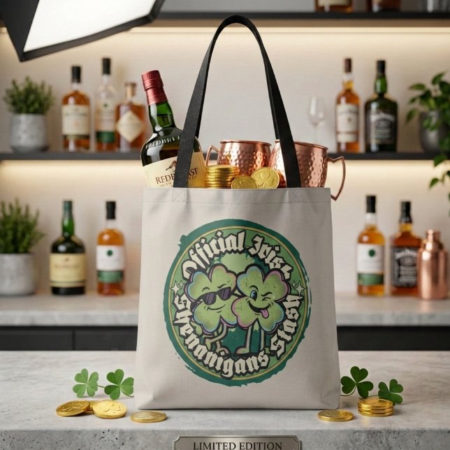 Official Irish Shenanigans Stash Retro Tote Bag (Créateur téléchargé)