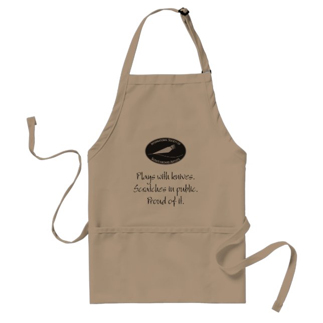 Official ISSA Scratchboard Society Apron (Front)