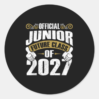 Official Junior Future Cl Of 2027 First Day 11th G Classic Round Sticker
