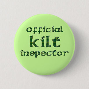 Official Kilt Inspector 2 Inch Round Button