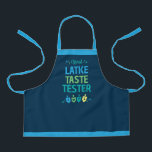 Official Latke Taste Tester Kids Hanukkah Apron<br><div class="desc">Share the joy of the holiday season with your friends and family with this Official Latke Taste Tester Kids Hanukkah Apron. This design features colorful dreidels on a navy background surrounded by confetti. Pair with other items from the Hanukkah Dreidel Party collection for a cohesive,  festive celebration.</div>
