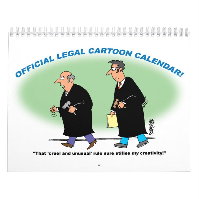 OFFICIAL LEGAL CARTOON CALENDAR (Cover)