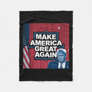 Official Make America Great Again Merch  Fleece Blanket