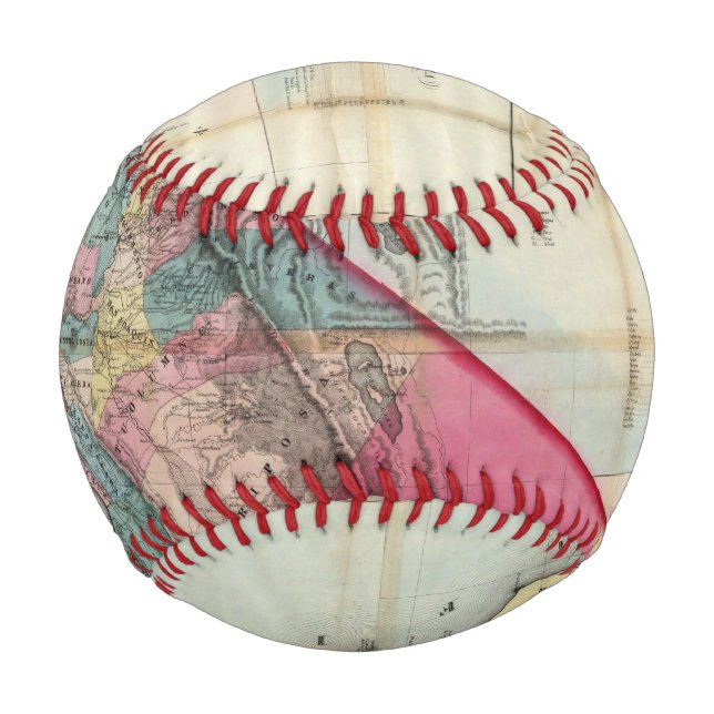 Official map of the State of California Baseball (Front)
