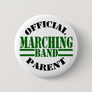 Official Marching Band Parent 2 Inch Round Button