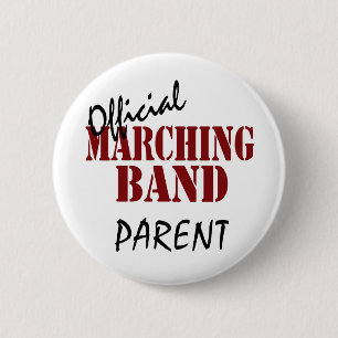 Official Marching Band Parent 2 Inch Round Button