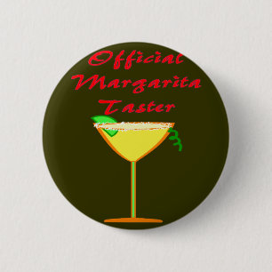 Official Margarita Taster T-Shirts & Gifts 2 Inch Round Button