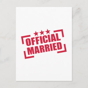 Official Married Postcard