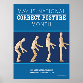 Official May National Correct Posture Month Poster