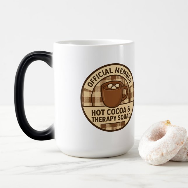 Official Member: Hot Cocoa & Therapy Squad Magic Mug (With Donut)