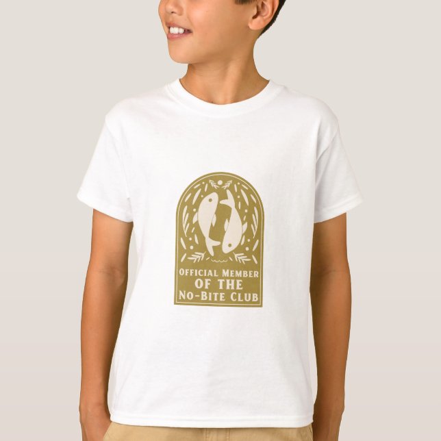Official Member of the No-Bite Club Fishing T-Shirt (Front)