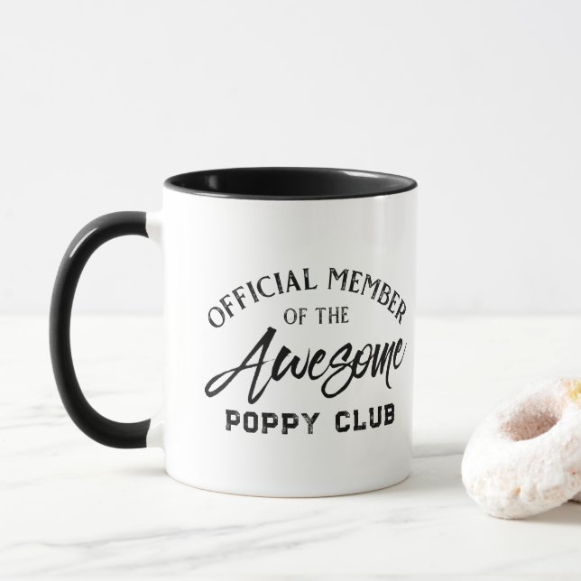 Official Member Poppy Club  Mug (With Donut)