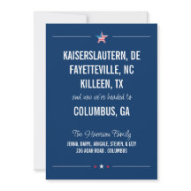Official Military Move Announcement