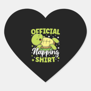 Official Napping Shirt Cute Kawaii Sleeping Heart Sticker