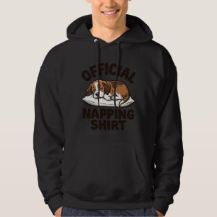 Official Napping Shirt Sleepy Dog Vintage Design_1