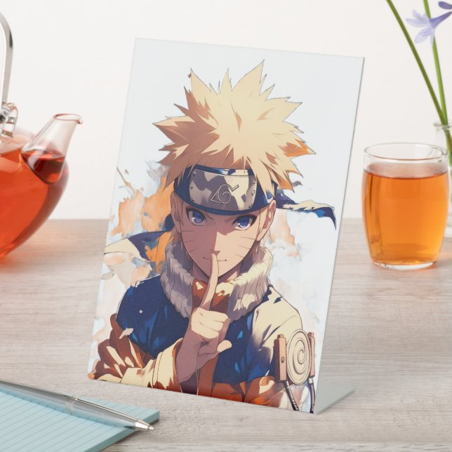 "Official Naruto Anime Pedestal Sign - 3D Light-Up (In SItu)