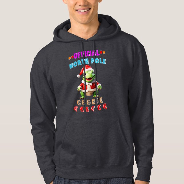 Official North Pole Cookie Tester Giant Christmas Hoodie (Front)