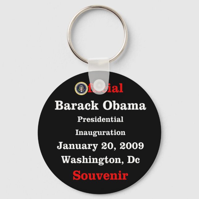 Official Obama Inauguration Souvenir Gifts Keychain (Front)