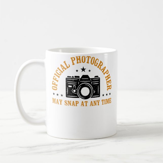 Official Photographer Photograph Camera Photograph Coffee Mug (Left)