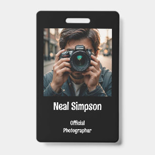 Official Photographer's  Badge