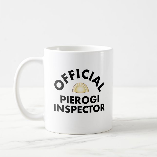 Official Pierogi Inspector Coffee Mug (Left)