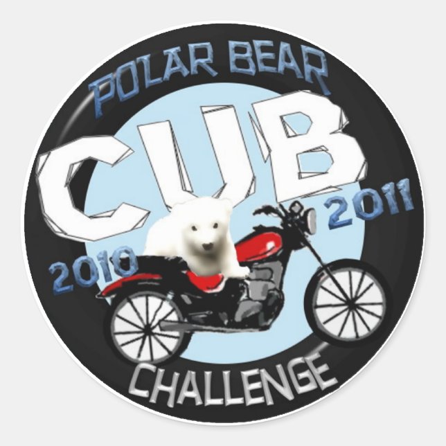 Official Polar Bear Cub Challenge Sticker (Front)