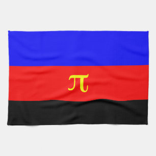 OFFICIAL POLYAMORY PRIDE FLAG -.png Kitchen Towel