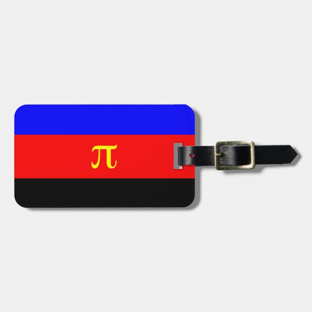 OFFICIAL POLYAMORY PRIDE FLAG -.png Luggage Tag (Front Horizontal)