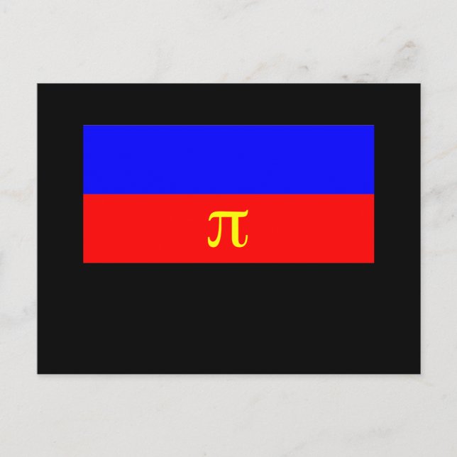 OFFICIAL POLYAMORY PRIDE FLAG POSTCARD (Front)