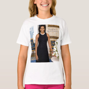 Official Portrait of First Lady Michelle Obama T-Shirt