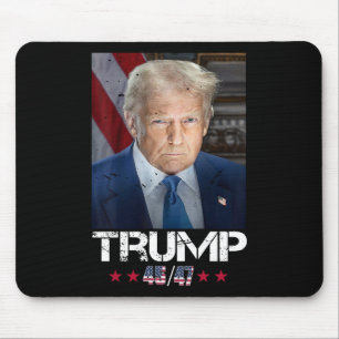Official Portrait Of Trump 4547 Inauguration Day Mouse Pad
