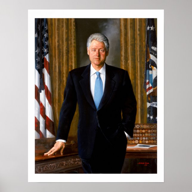 Official Presidential Portrait Bill Clinton Poster (Front)