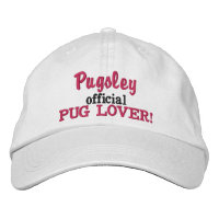 Official Pug Lover Embroidered Hat