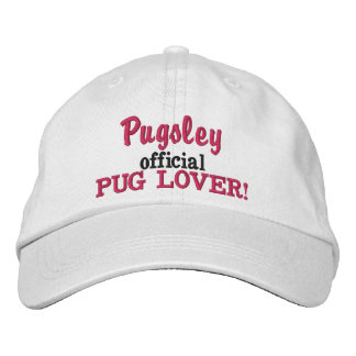 Official Pug Lover Embroidered Hat