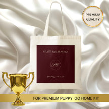 Official Puppy Starter Kit BURGUNDY Tote Bag