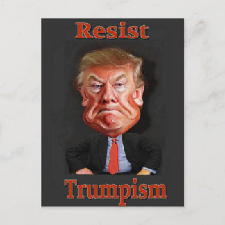 official resist trumpism postcard