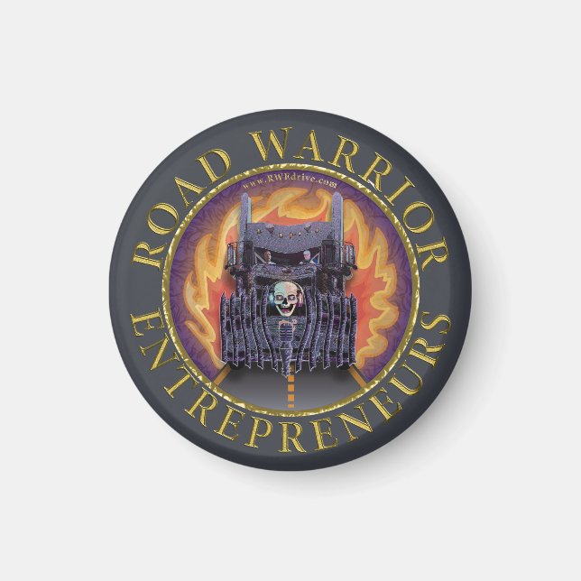 Official Road Warrior Entrepreneurs Logo Magnet (Front)