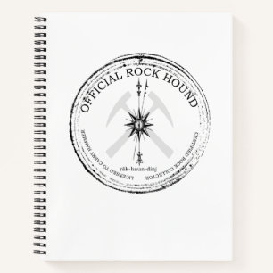 Official Rockhound: Certified Rock Collector Notebook