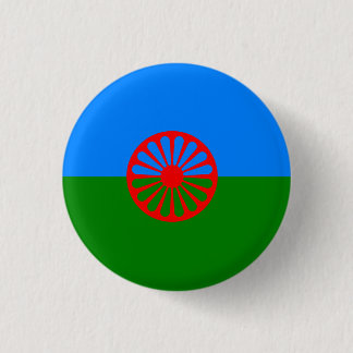 Official Romany gypsy flag 1 Inch Round Button